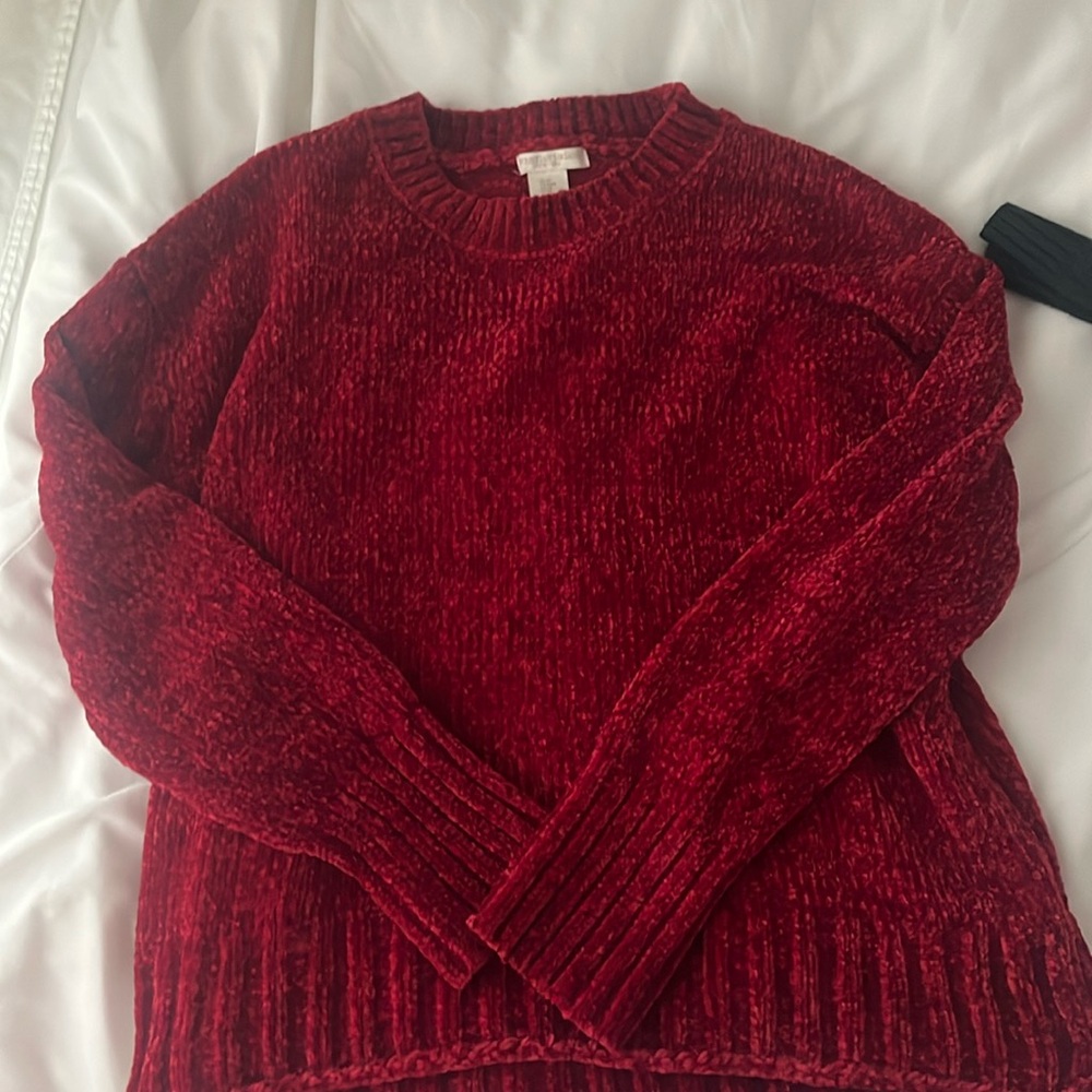 red sweater from tjmax